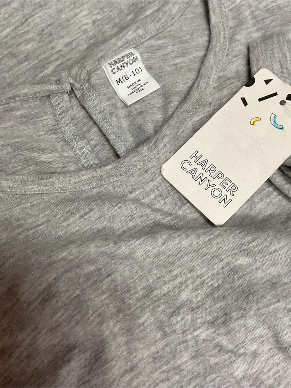 Brand New-Girls Harper Canyon grey knit romper